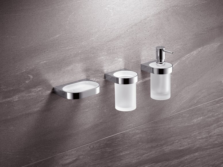 HEWI soap dispenser and storage tray Soap dispenser and storage tray