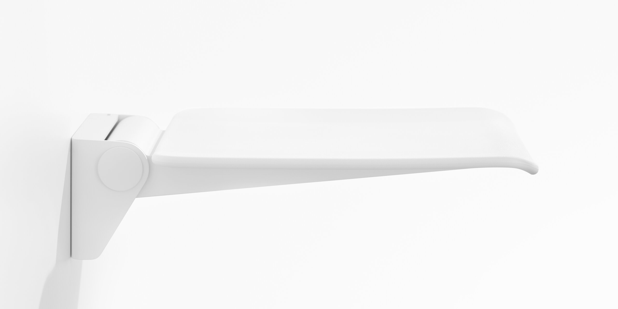 HEWI Folding seat signal white Folding seat in the colour signal white made of polyamide