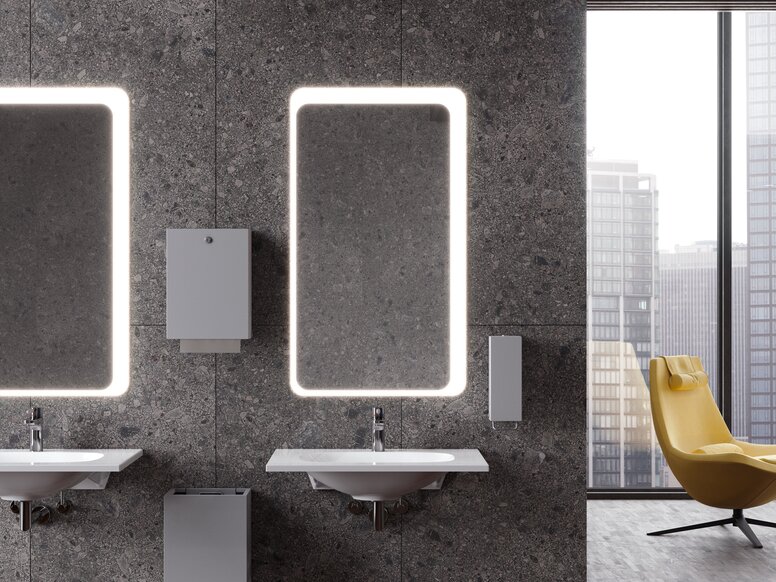 HEW dispenser systems Series 900 stainless steel Public washing area